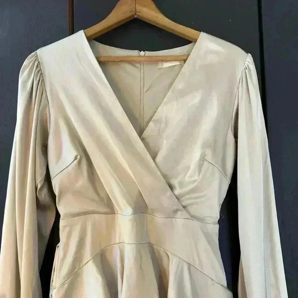 Altar'd State Cream Long Sleeve Dress - Picture 2 of 13